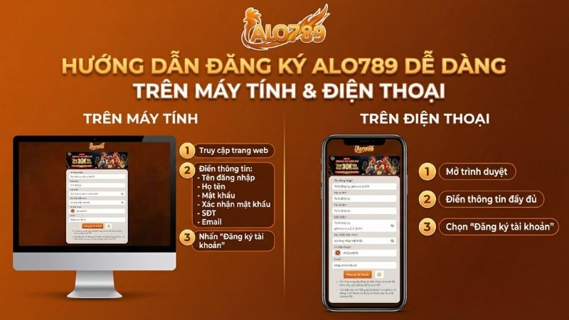 Hướng dẫn đăng ký ALO789 trên giao diện máy tính và điện thoại 
