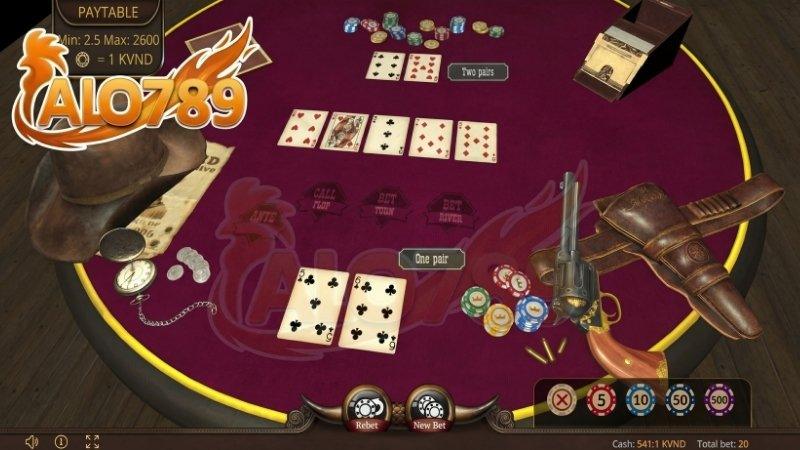 Bàn chơi Poker 3D chuyên nghiệp tại ALO789 với giao diện dễ nhìn và tương tác trực quan.
