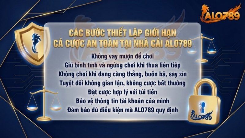 Chơi Có Trách Nhiệm Các bước thiết lập giới hạn cá cược an toàn tại nhà cái ALO789.